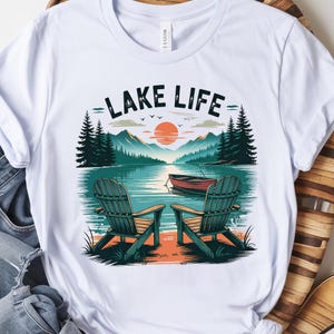 Retro Lake Life PNG, Summer lake png, Lake Vacation PNG, Lake Vibes Png, Retro Summer Vibes Png, Fishing Png, Lake Sublimation Design
