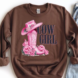 Pink Cowgirl Boots Png | Western Cowgirl Png | America Cowgirl Png | Retro Cowgirl Png | Vintage T-Shirt Design | Retro T-Shirt Design
