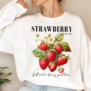Strawberry Festival A Berry Good Time Png, Retro Strawberry Png, Strawberry Shirt Design, Summer Strawberry Png, Trendy Strawberry Png