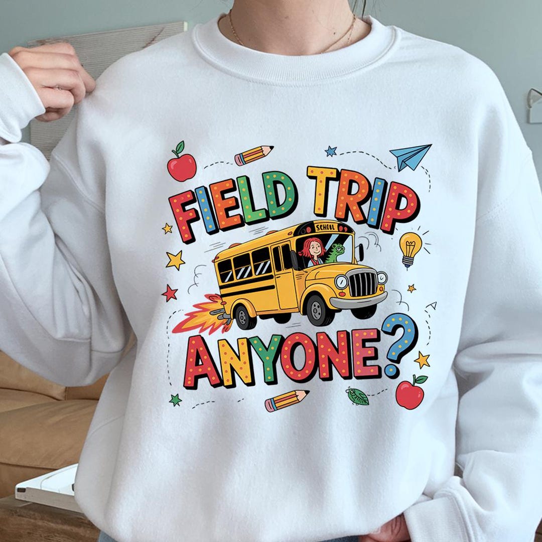 Field Trip Anyone Png, Teacher Magic School Bus, Field Trip 2025 Png ...