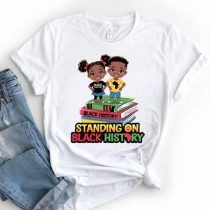 Stehen auf schwarzer Geschichte Png, schwarzer Geschichte Monat Png, Afroamerikaner Png, Kinder schwarze Geschichte PNG, Juniteenth Png, Kinder BHM Png
