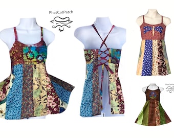 Hippie Patchwork Apron Top