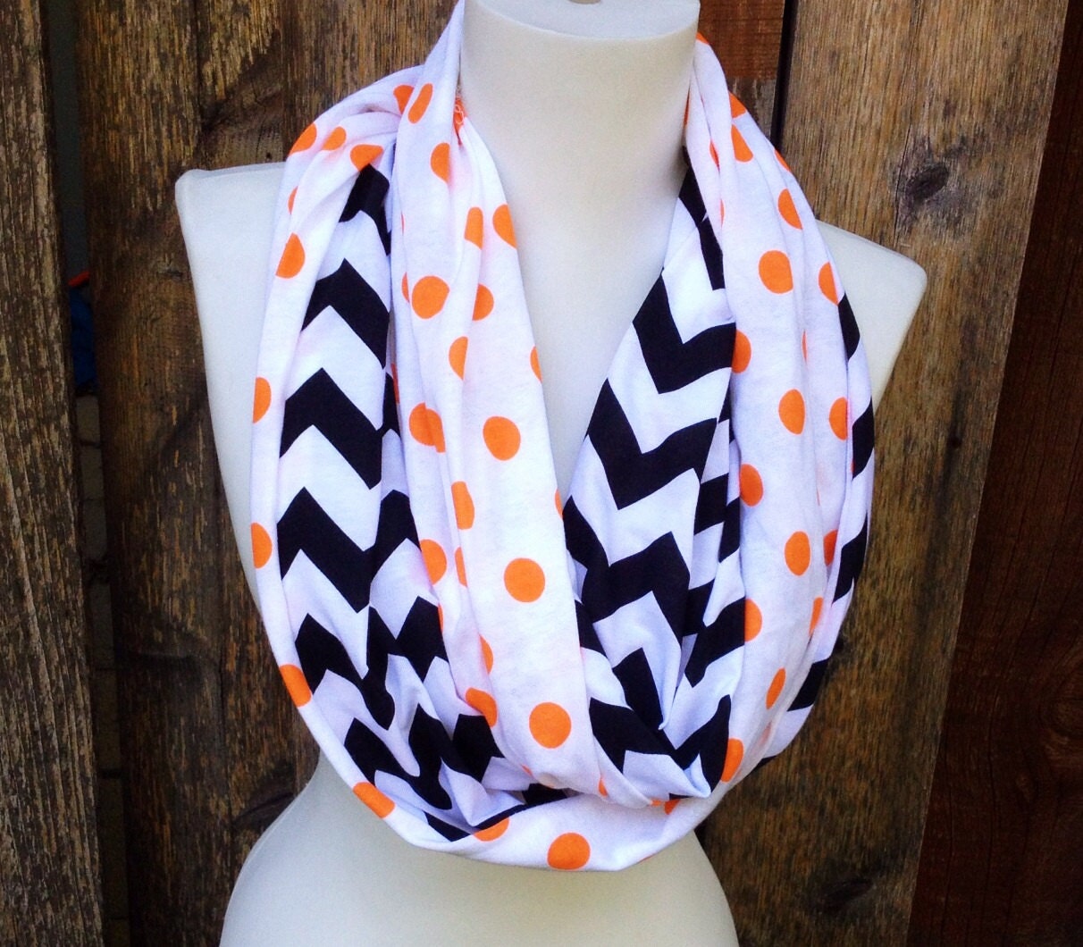 Boho Fall scarves Unique handmade scarves Orange & Black Etsy