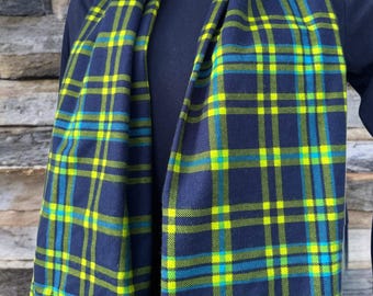 Seattle football  soft cotton flannel straight or infinity scarf, men's women and child