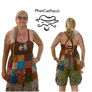 Hippie Patchwork Apron Top