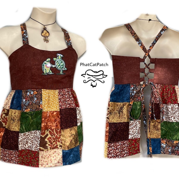 Hippie Patchwork Apron Top