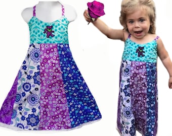 Toddler Girls Hippie dress, licensed patch