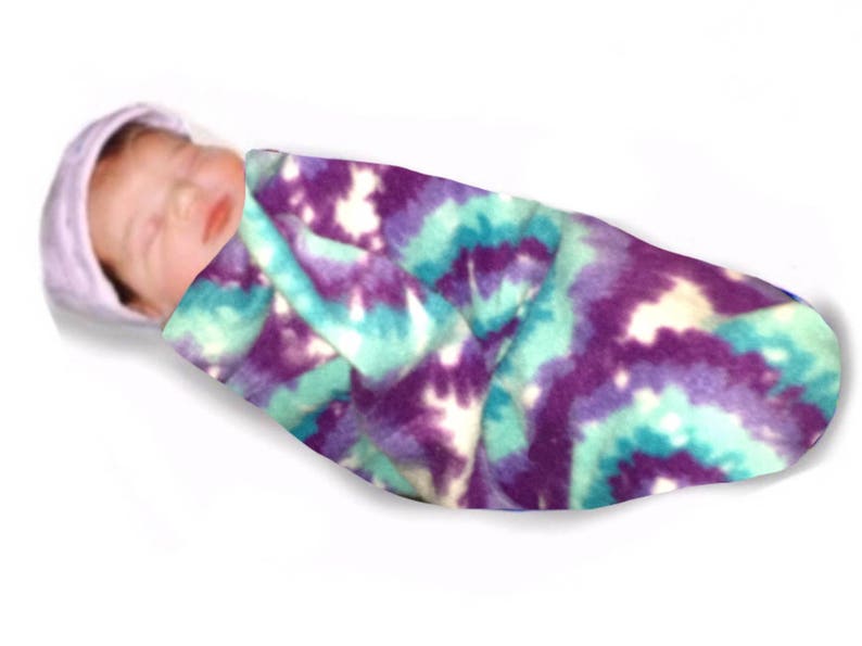 tie dye baby swaddle