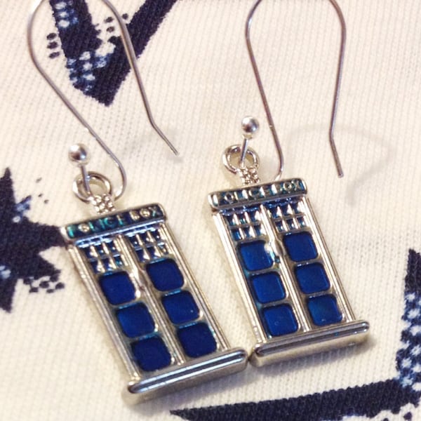 Doctor Who Tardis & Sonic Earrings