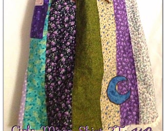 Girls Hippie Skirt, Calico Toddler Skirt
