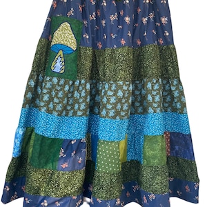 Hippie Boho Patchwork Spinner skirt, Phatcatpatch, made to order