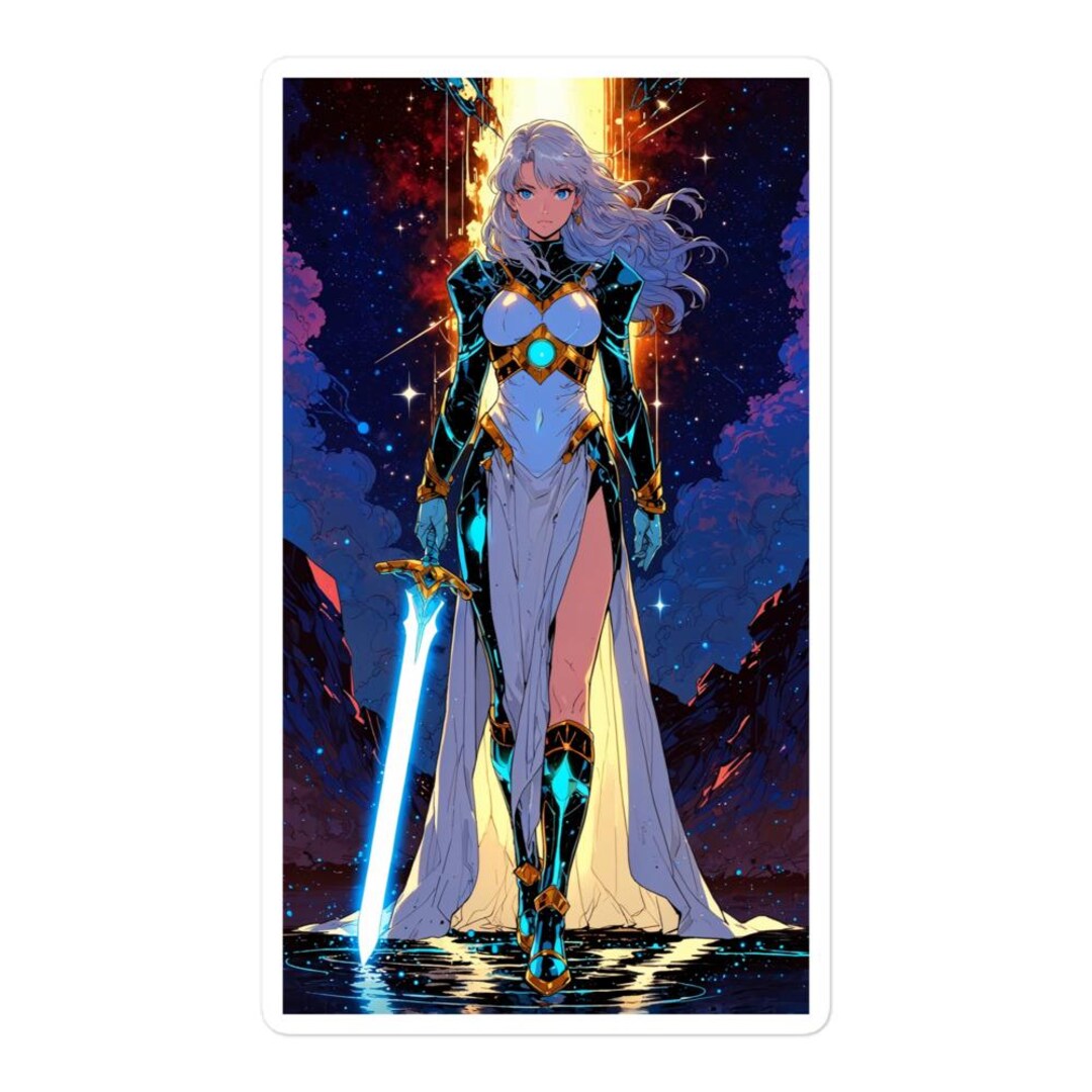 Elise - Sticker: Cosmic Knight of Neo Camelot! - Etsy