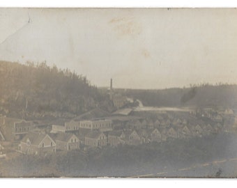 c.1900 Real Photo Postcard, Company Town