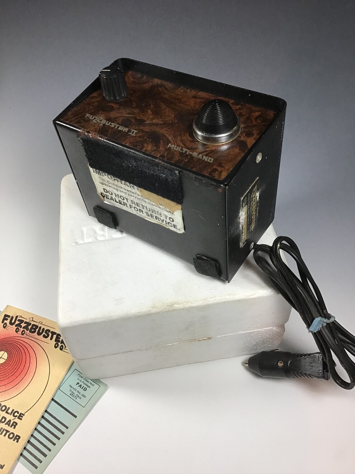 1975 Fuzz Buster Radar Detector Box and Inserts Etsy