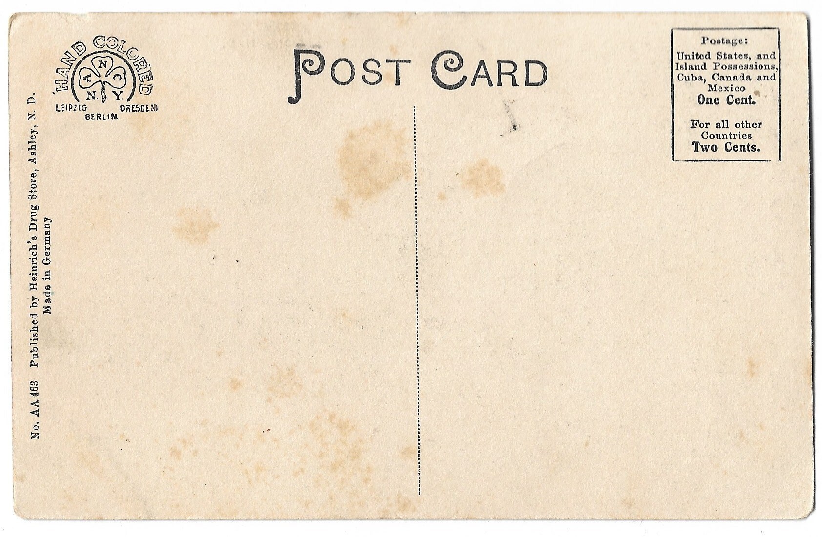 C1910 Postcard Lake Hoskins Ashley ND Etsy Italia