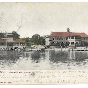 1906 Postcard, Excelsior Casino, Minnetonka, MN