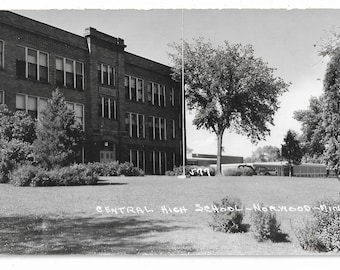 1950&#39;s Real Photo Postcard, Central High School, Norwood, MN