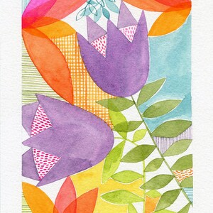 ORIGINAL ART / No.7 Botanical Study / 5X7 / watercolour image 2