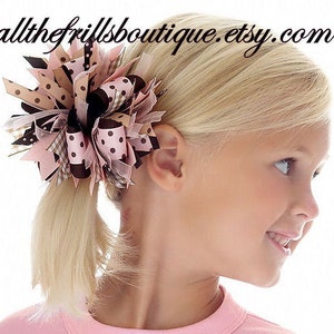 Come realizzare dei fiocchi per capelli funky loopy.... Boutique Instructions Guide Pattern... Ricevi oggi