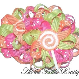 How to Make Ribbon Flower Hair Bows ... Boutique Instructions Guide Pattern... Receive Today image 2