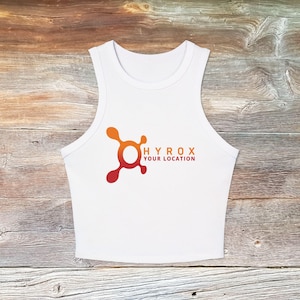 Custom OrangeTheory HYROX Race Day Women's Tank Top - Your gym name on Front / HYROX Location and Year on Back