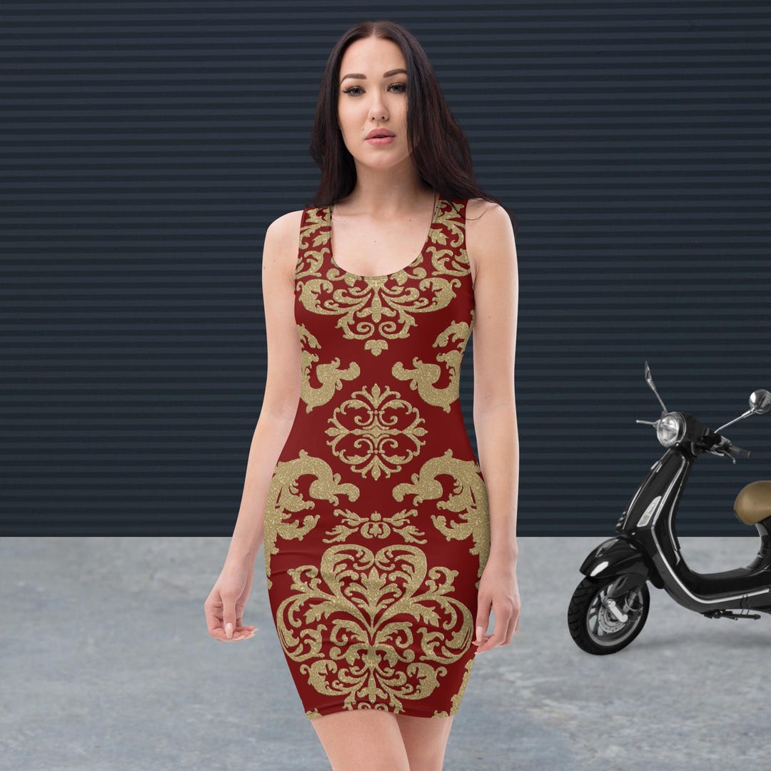 Dal Dress in Maroon
