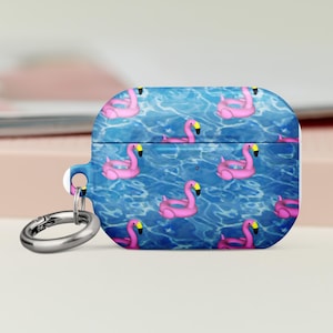 Trendy Tropical Flamingo AirPods Case Accessoire Süßes Design