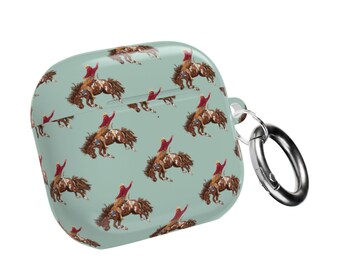 Rodeo Cowboy AirPods Case: Wild West Bronco Design