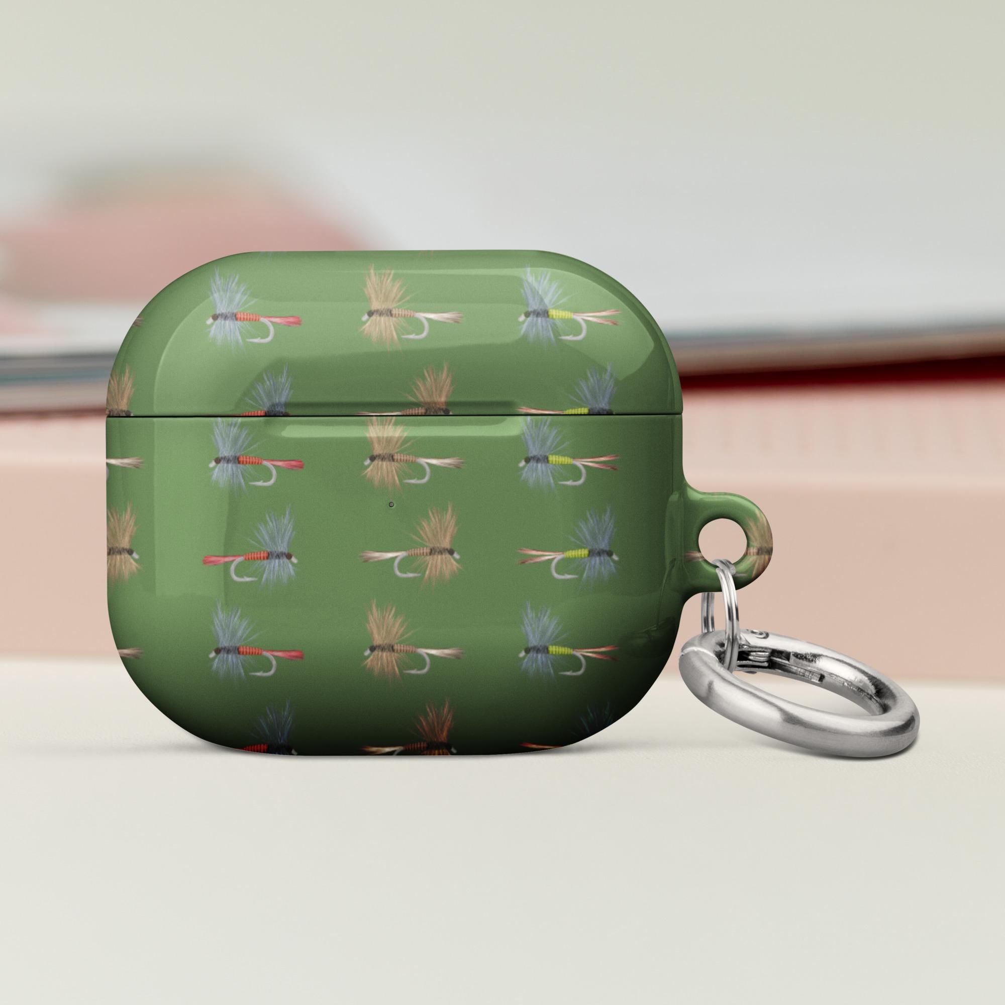 Fly Fishing Lures AirPods Case: Angler's Sportsman Gift for Outdoor Enthusiasts