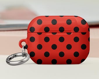 Adorable Ladybug AirPods Case with Polka Dot Design for Kids