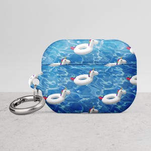 Niedliche Einhorn Pool Aufblasbare Spielzeug AirPods Case