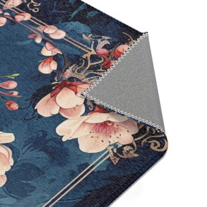 Cherry Blossom Area Rug: Floral Cottagecore Decor - Etsy
