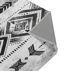 Tribal Teppich: Azteker Art Deco Polyester Chenille Teppich Bild 5