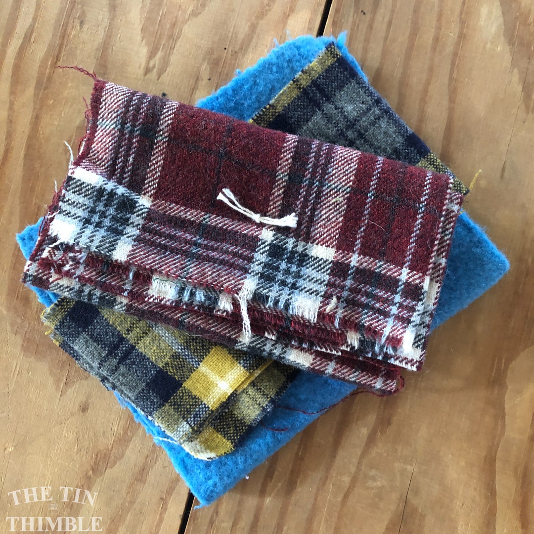 100 Wool Felt Scrap Bundle Great for Applique and Crafts Etsy