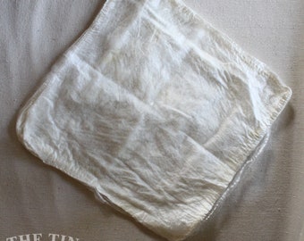 Silk Hankies / Mawata / Hand Dyed / Silk Fiber / Spinning / Felting / Natural White / 1/4 Oz / Hand Dyed Silk / Silk Hanky