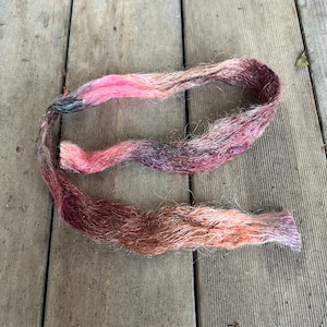 Tubular Yarn #48 / Felting Fiber / Cool Fiber - 18&quot; - Nuno Felting / Wet Felting / Felting Supplies / Textural Fiber / Felting Yarn