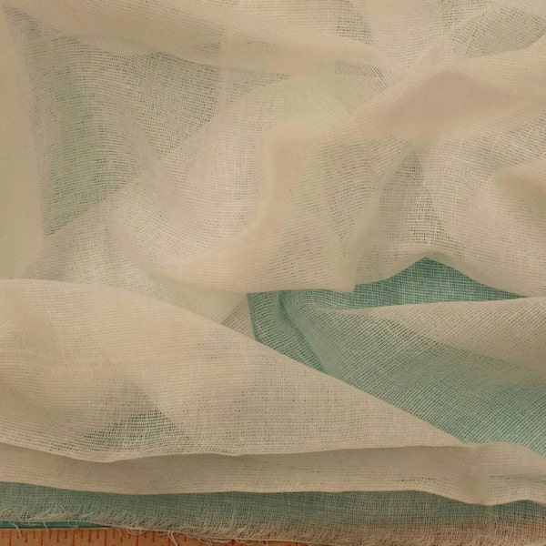 Cheesecloth - Grade 90 - 100% Cotton - Great for Felting & Dyeing - 1 Yard - Cotton Fabric / Fabric by Yard / New Fabric / Felting Fabric