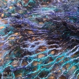 Tubular Yarn #19 / Felting Fiber / Cool Fiber - 18" - Nuno Felting / Wet Felting / Felting Supplies / Textural Fiber / Felting Yarn