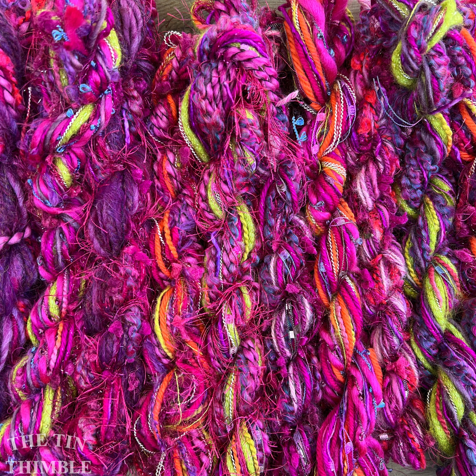Fiber Frenzy Bundle / Mixed Bundle of Yarn in Fuchsia / Great - Etsy