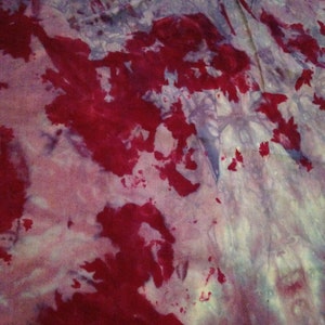 Hand Dyed Cotton Fabric Purple / Magenta / Dyed / Violet / Color Variation / Dyed Cotton by Piece / Splotchy Fabric / Batik image 1