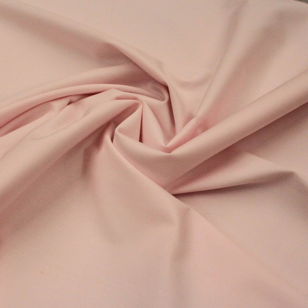 Cotton Poplin Fabric / Pink Poplin - 1 Yard - Poplin by Yard / Quality Poplin / Pink Fabric / Solid Pink Cotton / Apparel Fabric