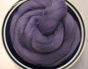 Blueberry Pie Merino Wool Roving - 21.5 micron -1 oz - For Nuno Felting, Wet Felting, Weaving, Spinning and More