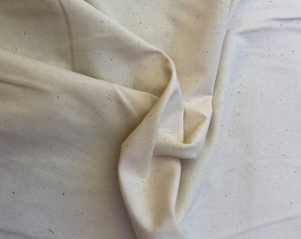Muslin - 100% Cotton Bleached Utility Fabric by the Yard - Made in USA