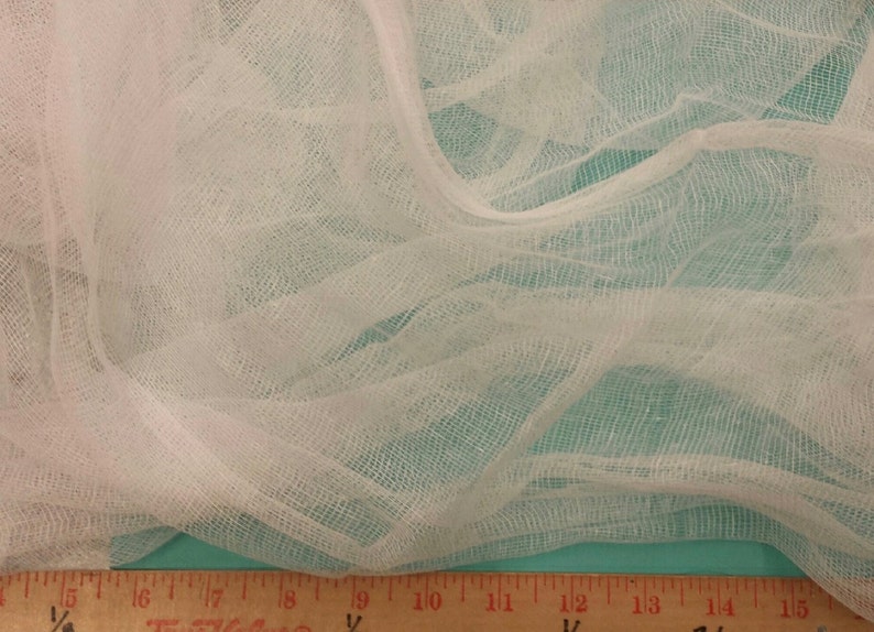 Cheesecloth / Scrim / Gauze / Grade 10 / by the yard / 100% Cotton / Felting Supplies / 1 Yard / Cotton Scrim / Cotton Cheesecloth / Dyeing image 1