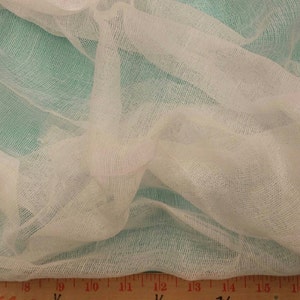 Cheesecloth - Grade 40 - 100% Cotton - Great for Felting & Dyeing - 1 Yard - Cotton / Fabric by Yard / New Fabric / Fabric for Felting