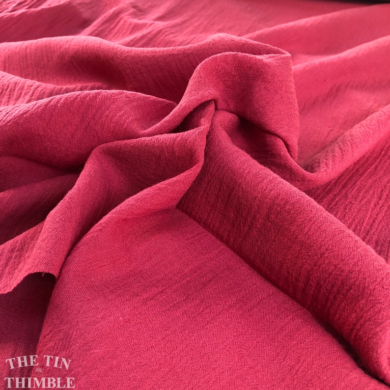 Gauze Fabric / Brick Red Gauze / Red Single Gauze 1 Yard Etsy