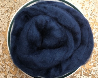 Indigo Merino Wool Roving / 21.5 micron -1 oz- Nuno Felting / Wet Felting / Felting Supplies / Needle Felting / Fiber Supply