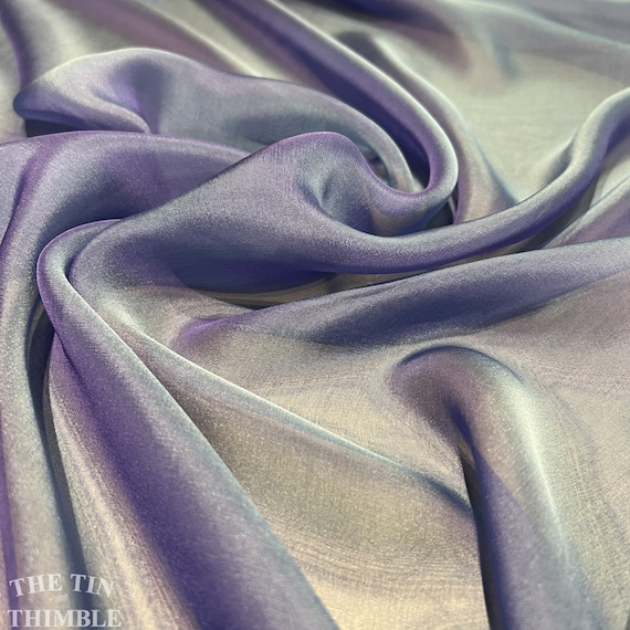 Buy Iridescent Silk Chiffon Fabric by the Yard / Great for Nuno