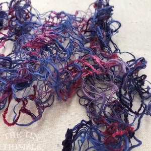 Tubular Yarn #6 / Felting Fiber / Cool Fiber - 18&quot; - Nuno Felting / Wet Felting / Felting Supplies / Textural Fiber / Felting Yarn