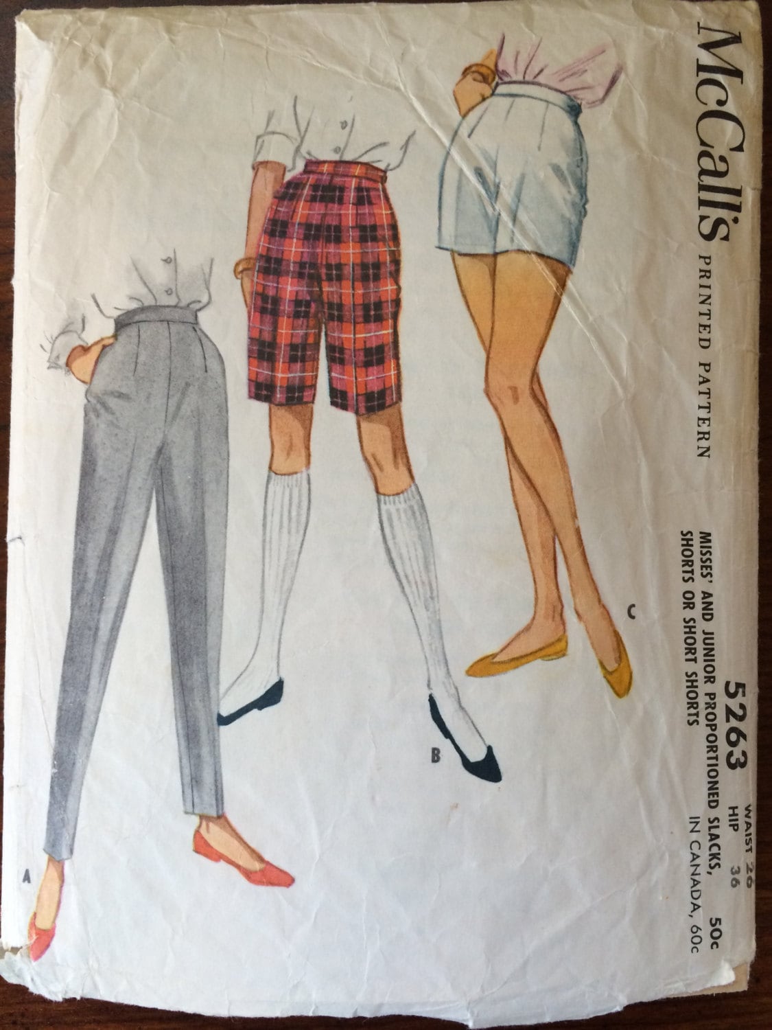 1950 Cigarette Pants Pattern